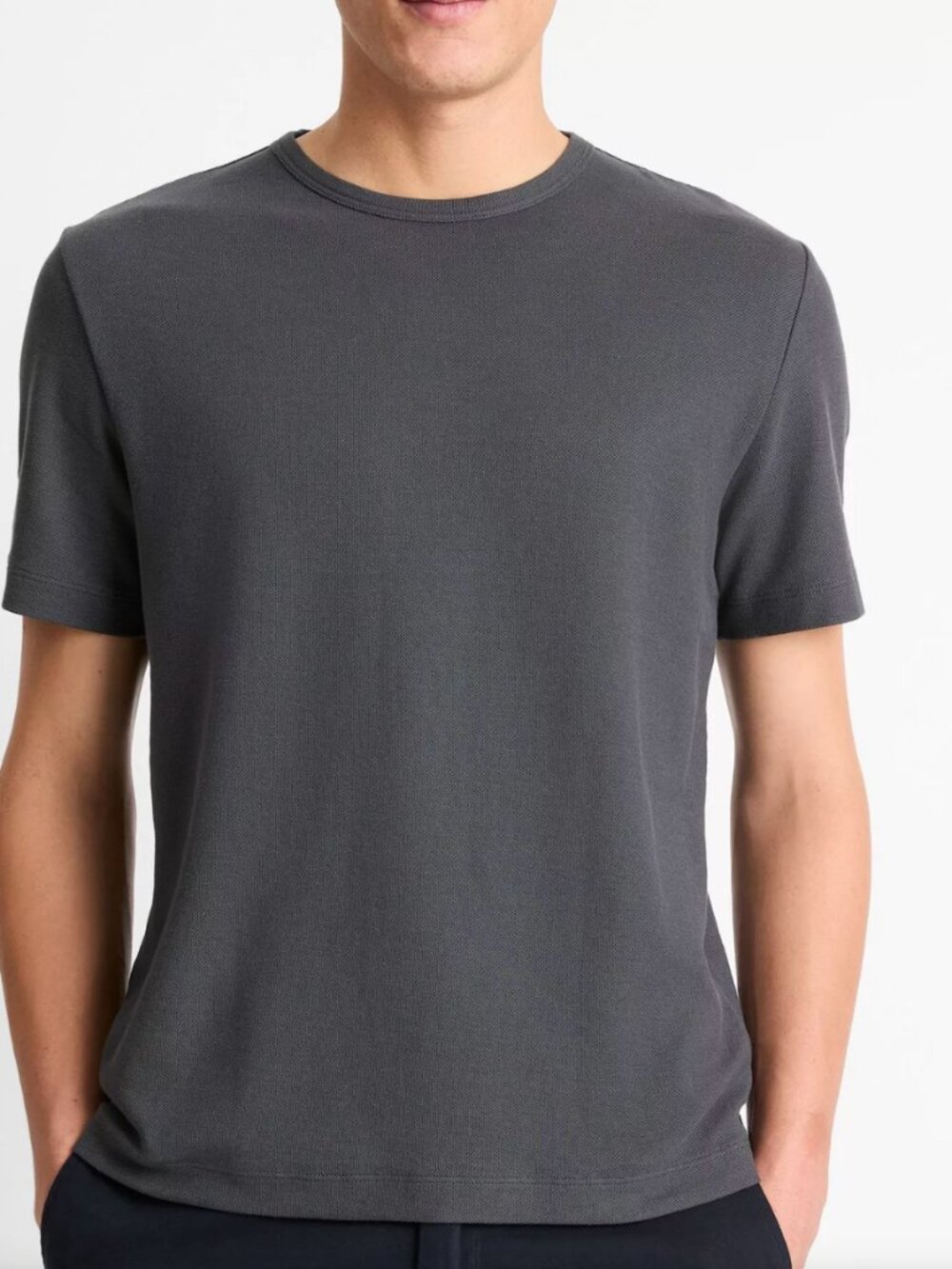 Vince Pima Cotton Piqué Crew Neck T-Shirt
